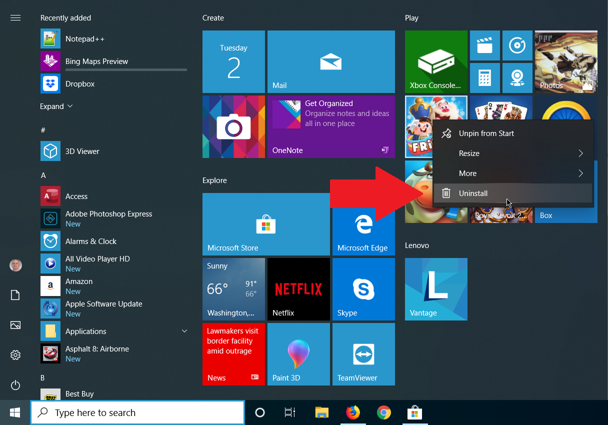 Tips and Tricks to Uninstall an Application on Windows 10
