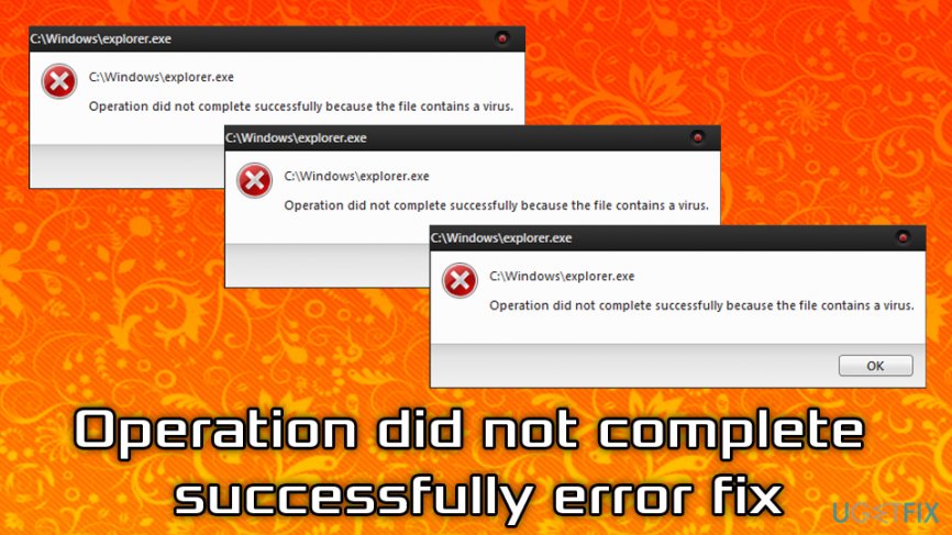How to Fix Operation Did Not Complete Successfully