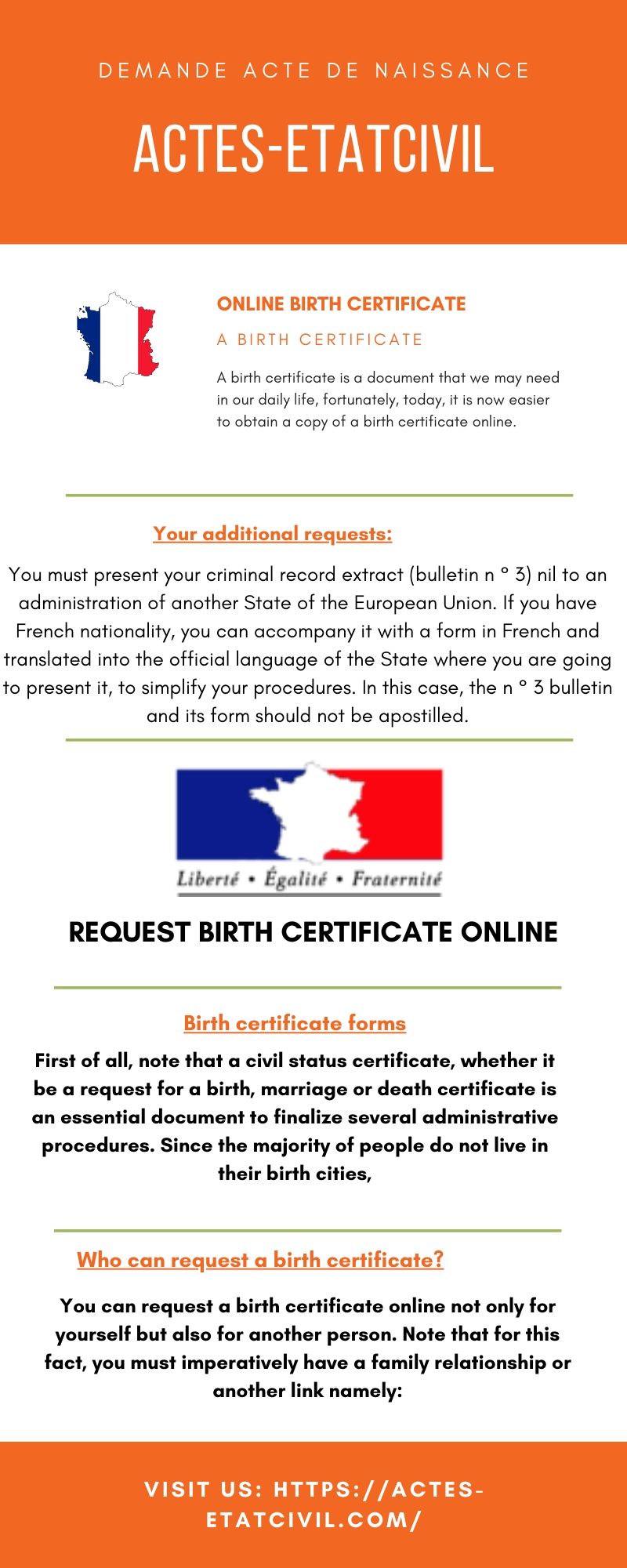 Request Birth Certificate