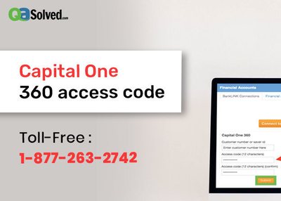 How to Use Capital One 360 access code for Quicken?