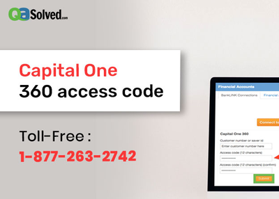 How to Use Capital One 360 access code for Quicken?