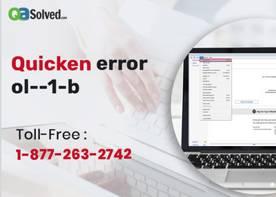 How to Troubleshoot Quicken Error OL-1-B?