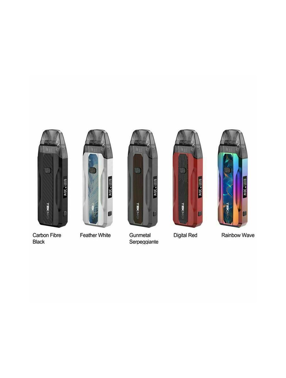 Aspire Tekno 30W Kit 1300mAh Battery All Colours E-Cigarette Vape Mod Pod Kit