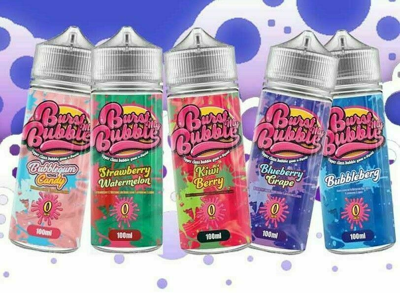 BURST MY BUBBLE Vape Liquid 100ML E Liquid E Juice 0MG Vape 70VG 30PG