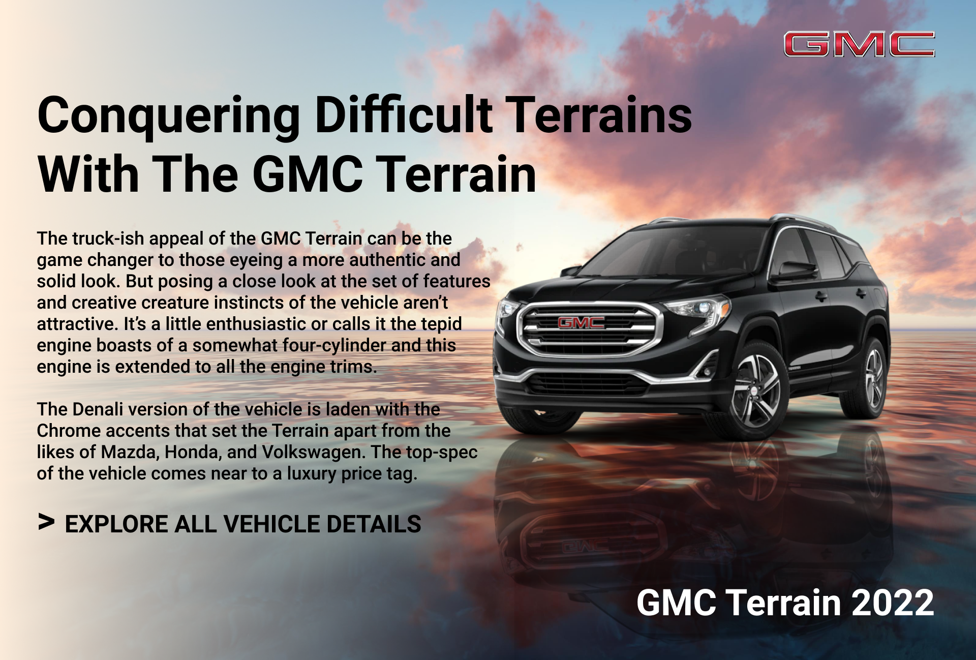 2022 GMC Terrain Four Cylinder SUV | Used Cars For Sale