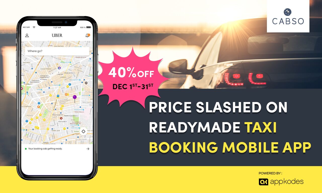 Price Slashed On Readymade Taxi Booking Mobile App