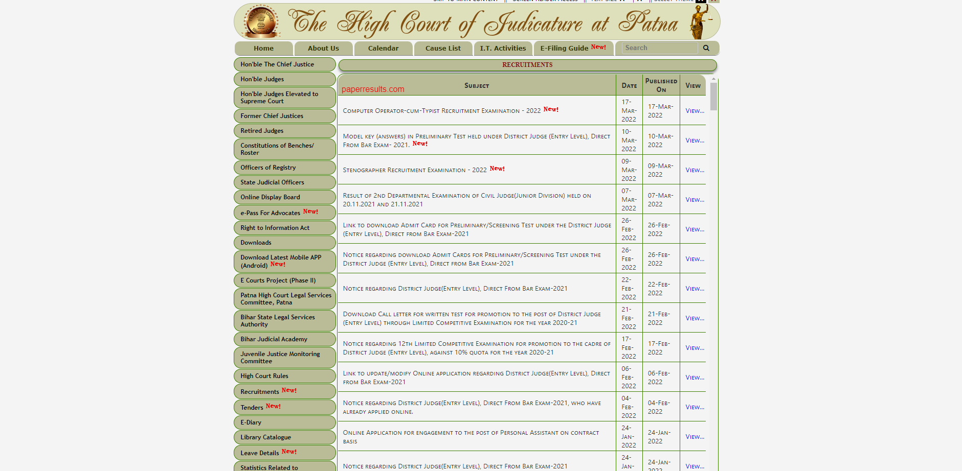 Patna High Court Recruitment 2022 Apply Online for Stenographer