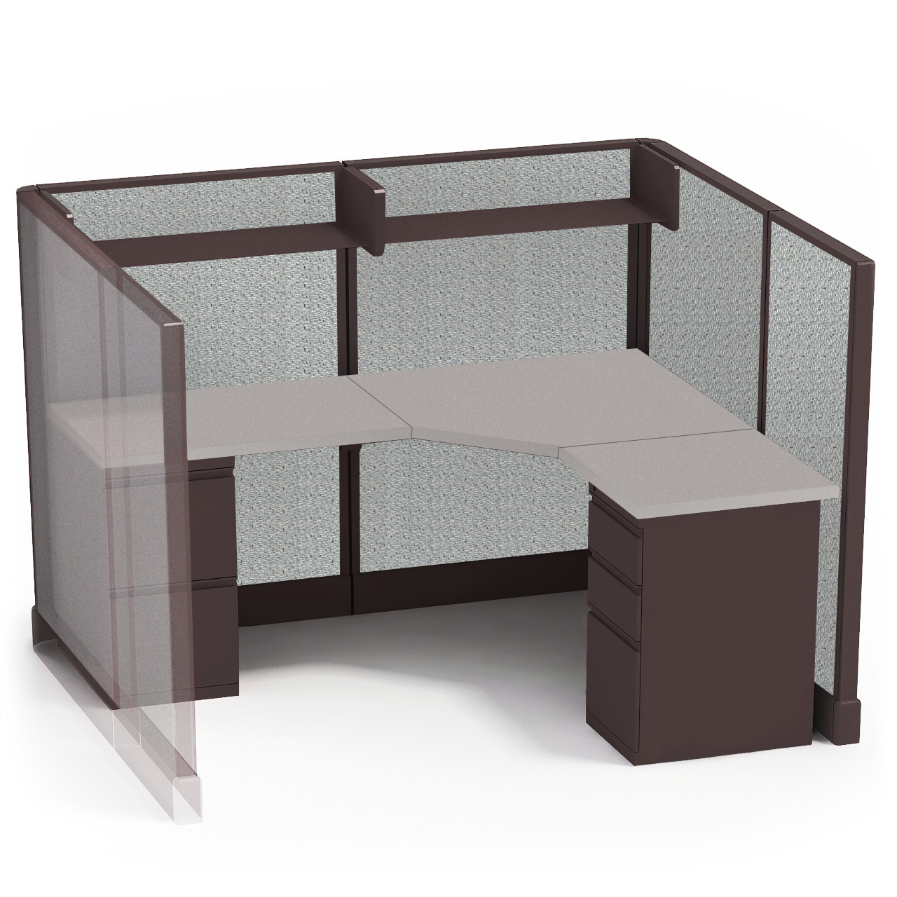 6′ x 5′ x 53” H (Single Cubicle)