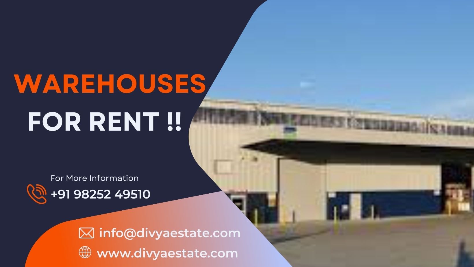 In search of a warehouse for rent in Kadi? | Divya Estate Management