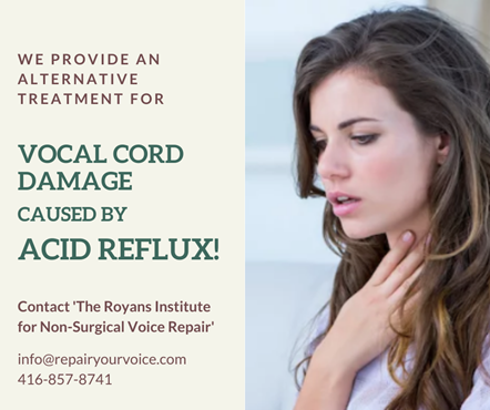 Heal Your Acid Reflux Affecting Voice.