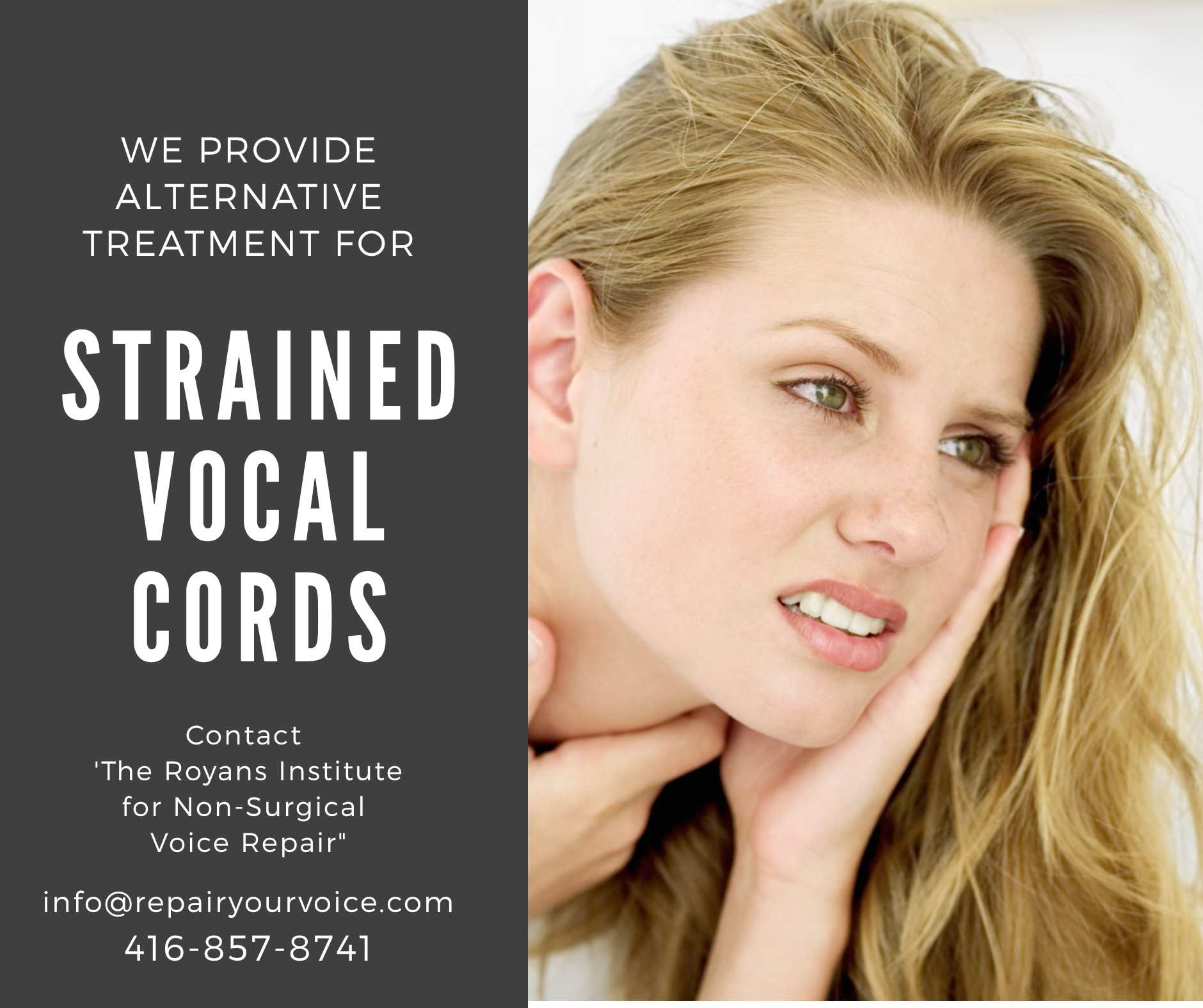 Non-Surgical Treatment Method For Injured Vocal Cords