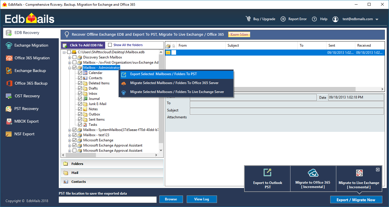 Easy Steps to Export EDB to PST