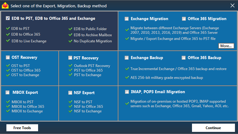 EDB to PST Conversion and import PST to Outlook