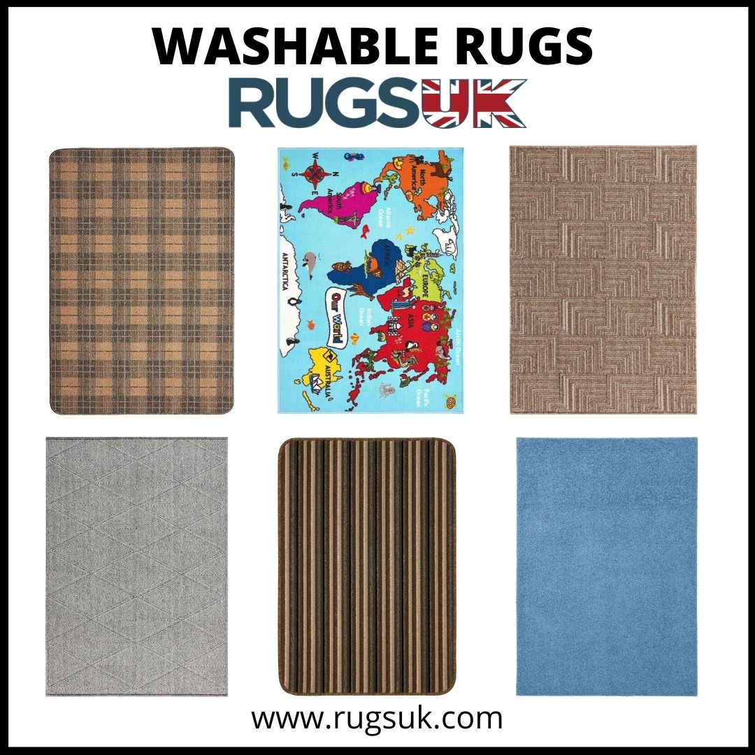 Washable Rugs for Bedrooms, Bathrooms, Kitchens and Utility Rooms