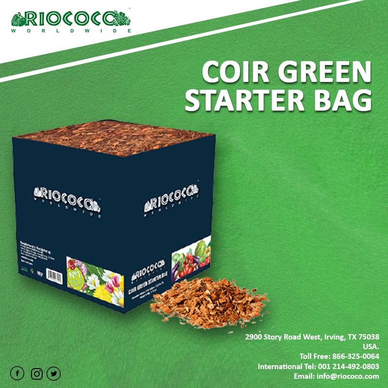 Love to nurture urban gardening crops? Use RIOCOCO organic coir substrates!