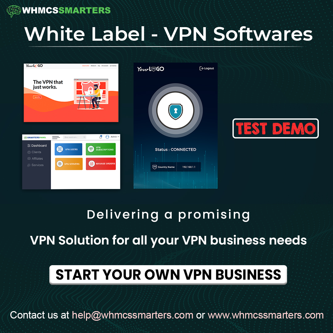 Get White Label VPN Software Solution at WHMCS Smarters