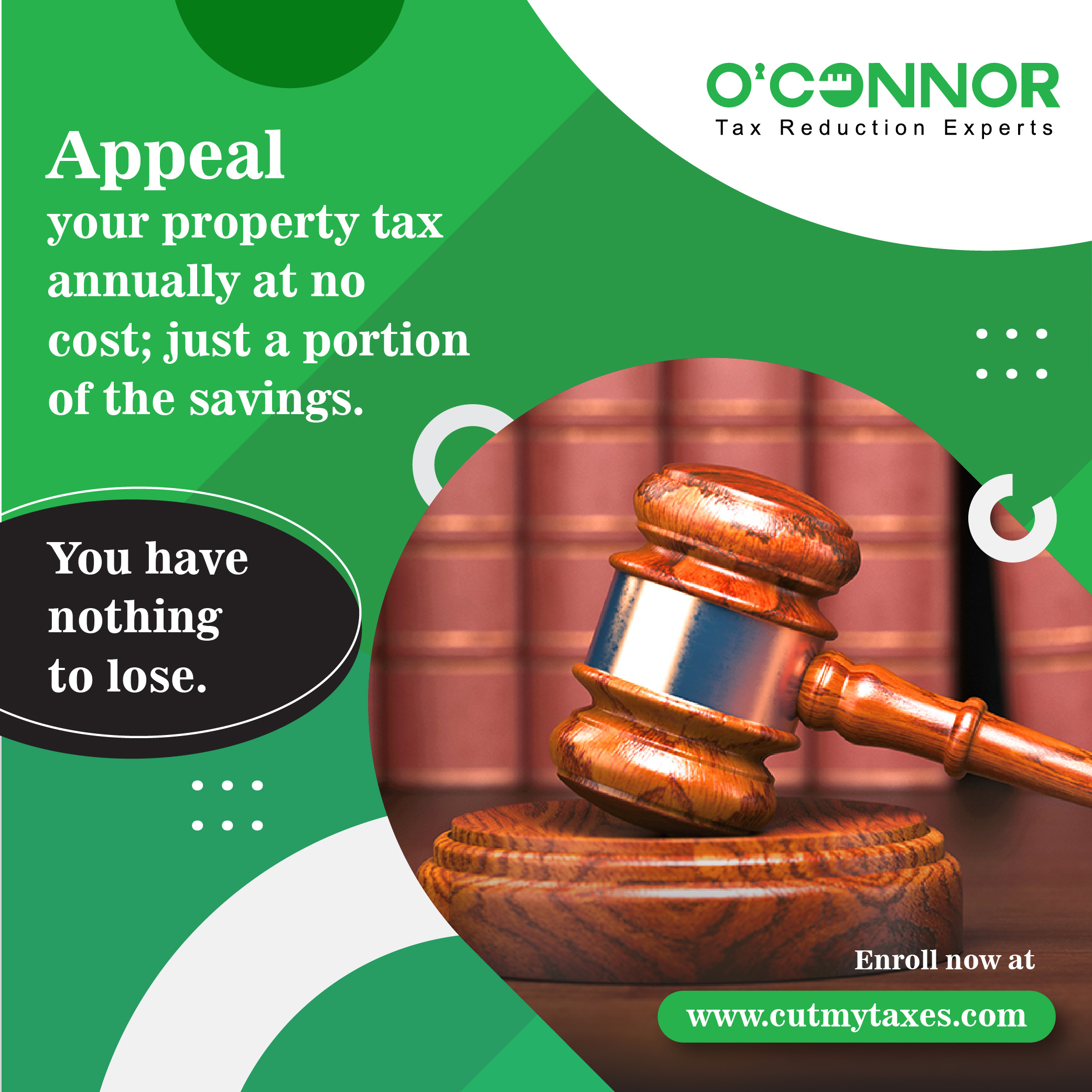 Appeal your property tax annually at no cost