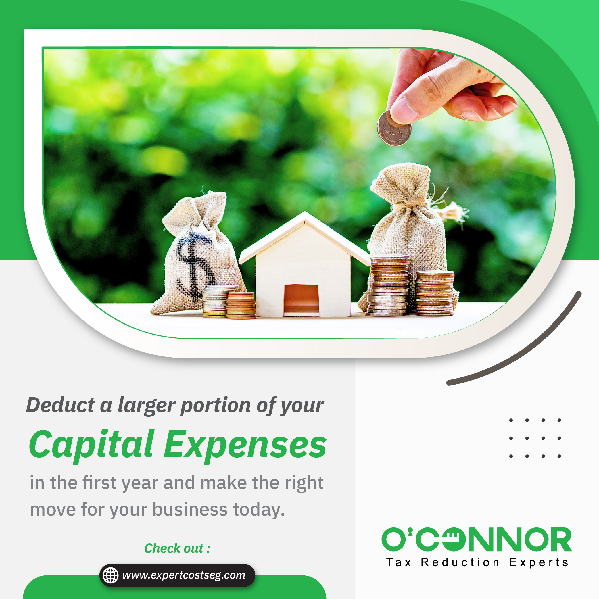 Deduct a larger portion of your capital expenses