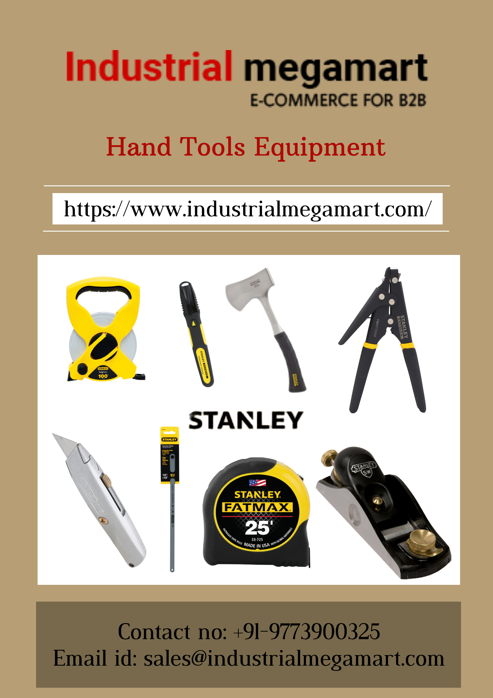 Stanley tools accessories services +91-9773900325