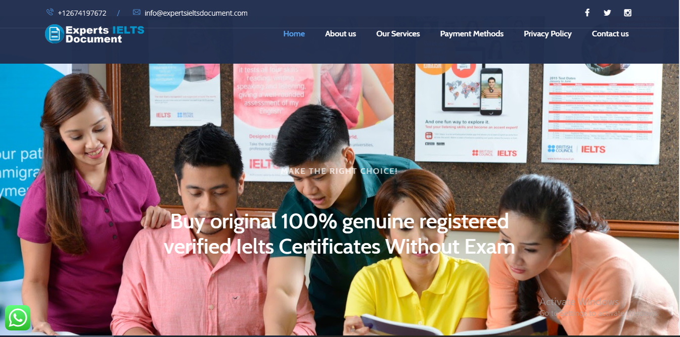 Original IELTS Certificate Without Exam