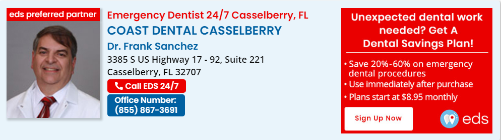 Get the Best Emergency Dental Care in Casselberry, FL 32707 - Dr. Frank Sanchez