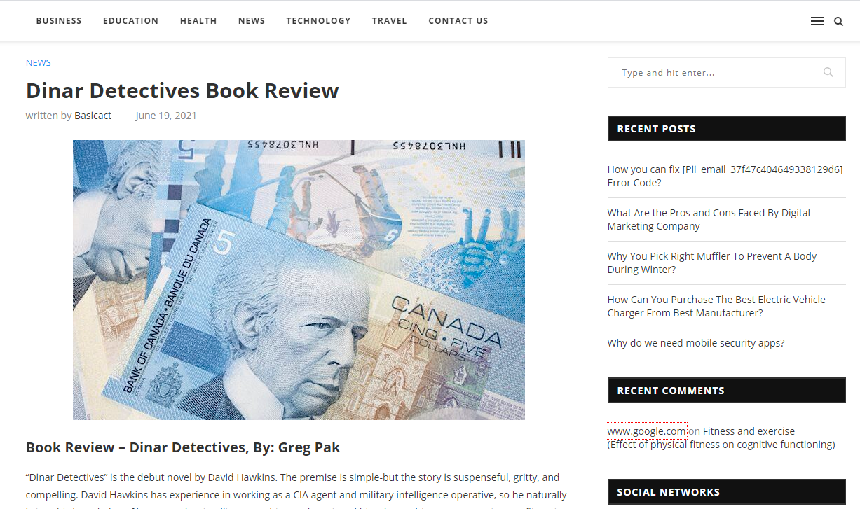 Dinar Detectives Book Review - News