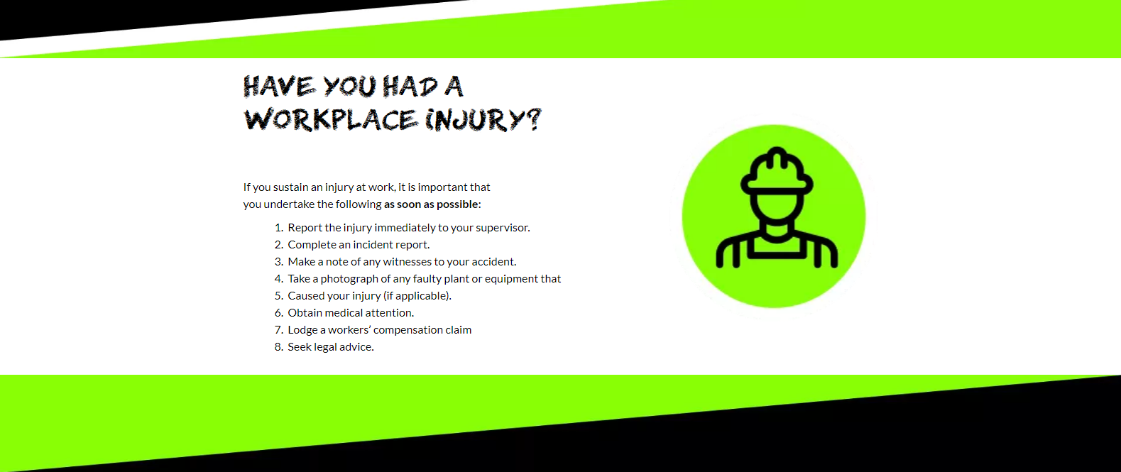 Realizing Workplace Injury Rules