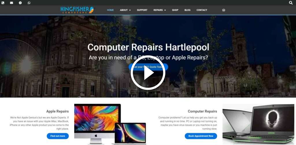 Shop | Kingfisher Computers - PC, Laptop and Apple Mac Repairs Hartlepool