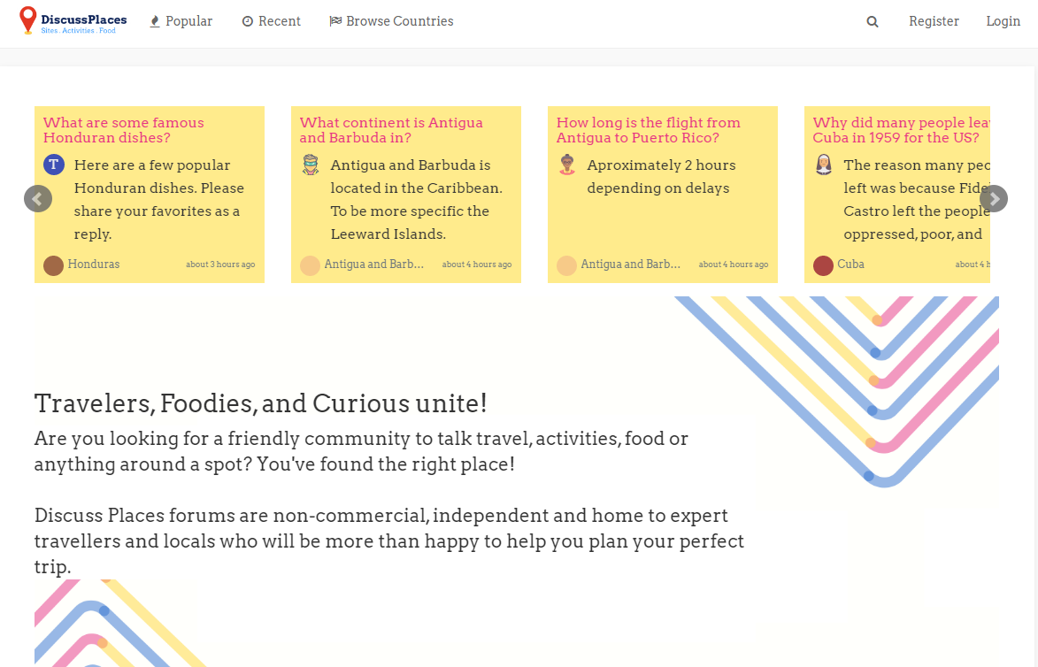 Travelers, Foodies, and Curious unite!