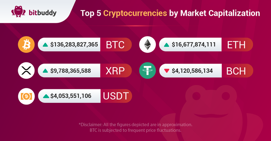 Top 5 Cryptocurrencies by Market Capitalization