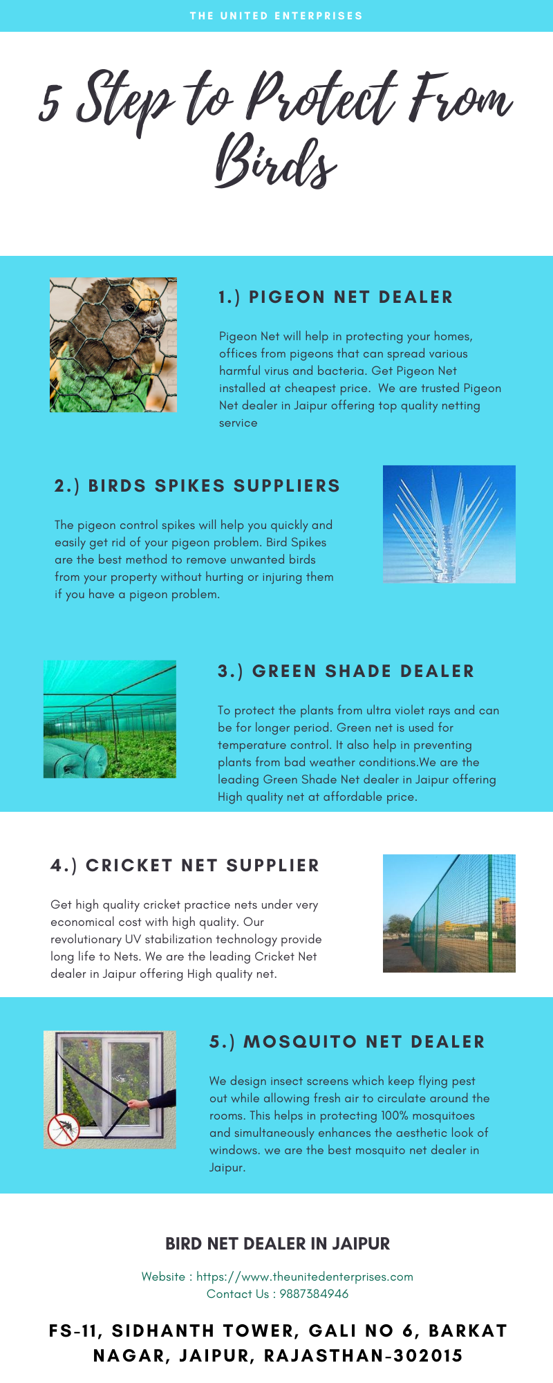 Anti bird netting services in Jaipur