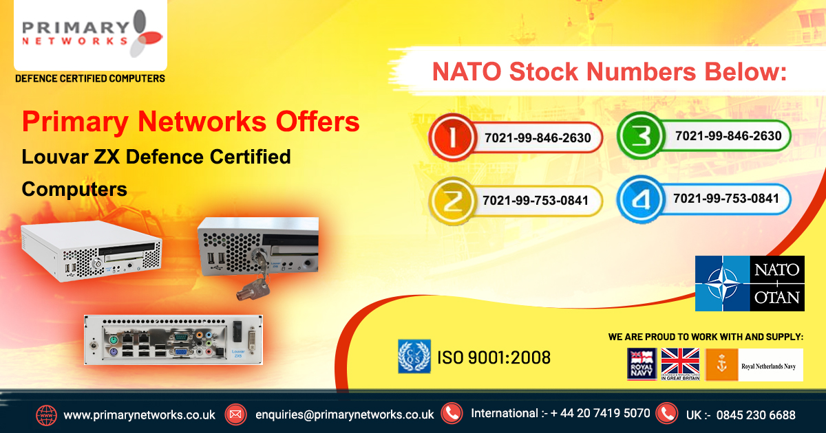 Louvar ZX  Defence Certified Computers with NATO Codification | Primary Networks