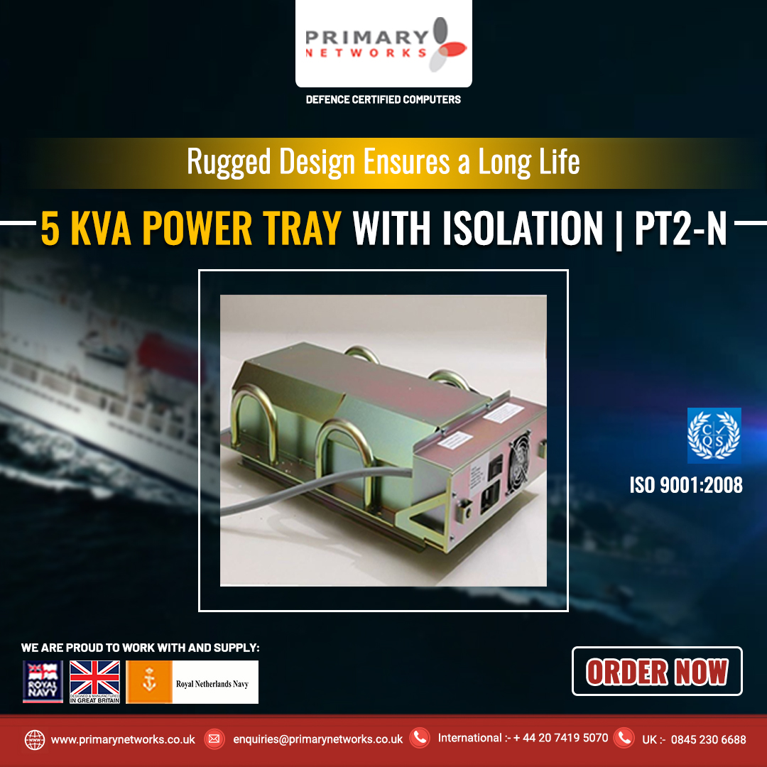 5 KVA Power Tray with Isolation| PT2-N -Marine Certified Military Computers for Warships