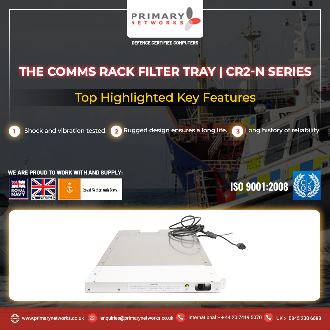 Comms Rack Filter Tray | CR2-N Bespoke Computers for Warships