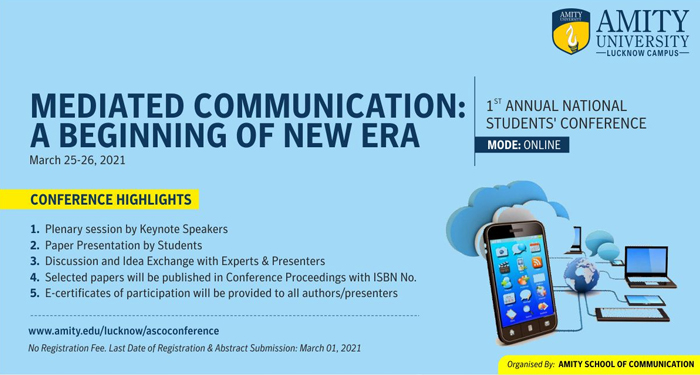 Amity University organizing 1st online Annual National Student’s Conference