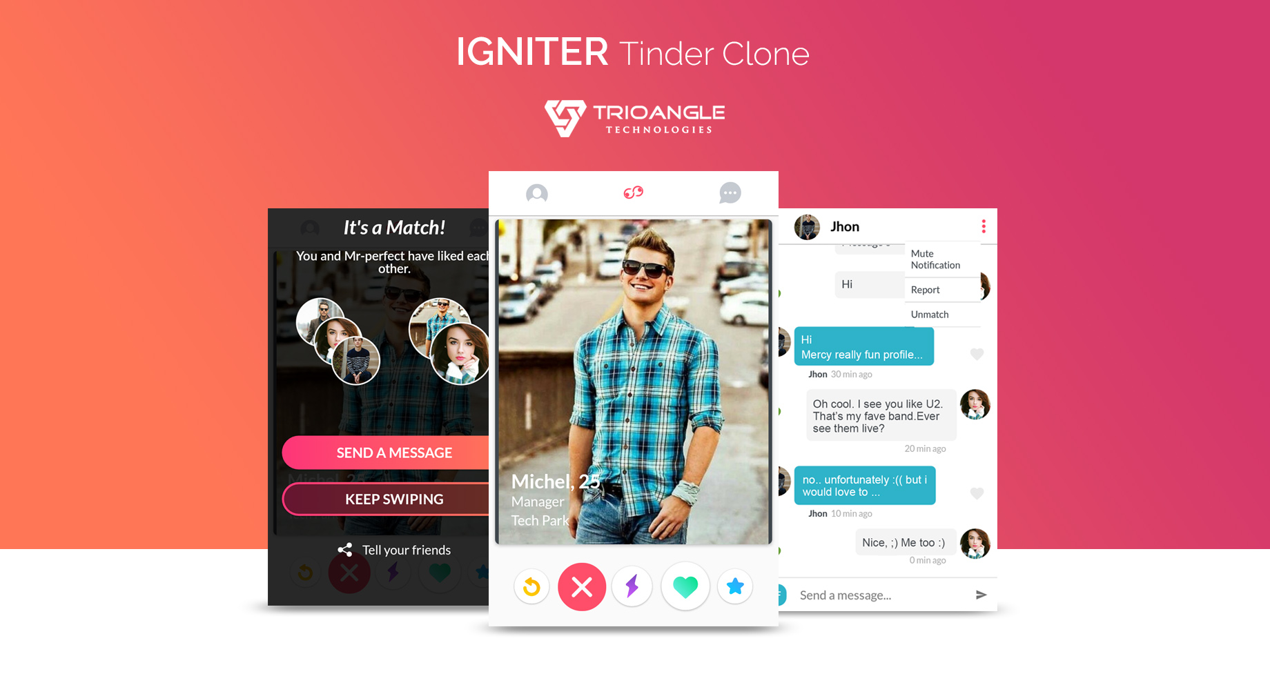Tinder Clone | Tinder Clone Script | Dating App Clone - Igniter