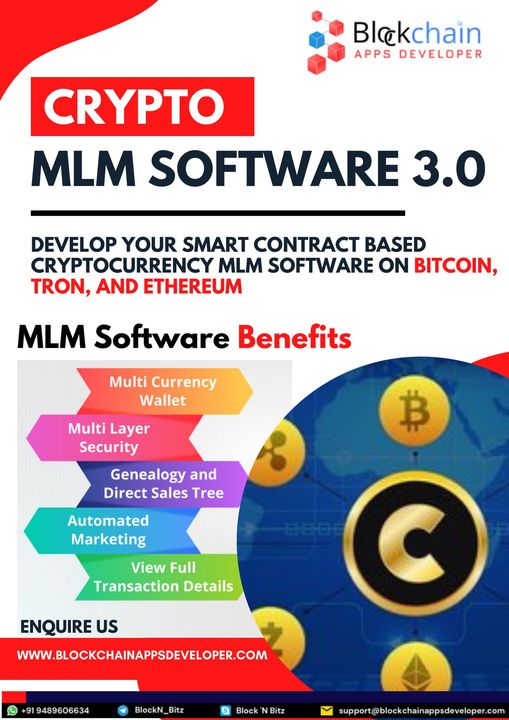 Cryptocurrency MLM Software 3.0 - Start, run and grow your business!