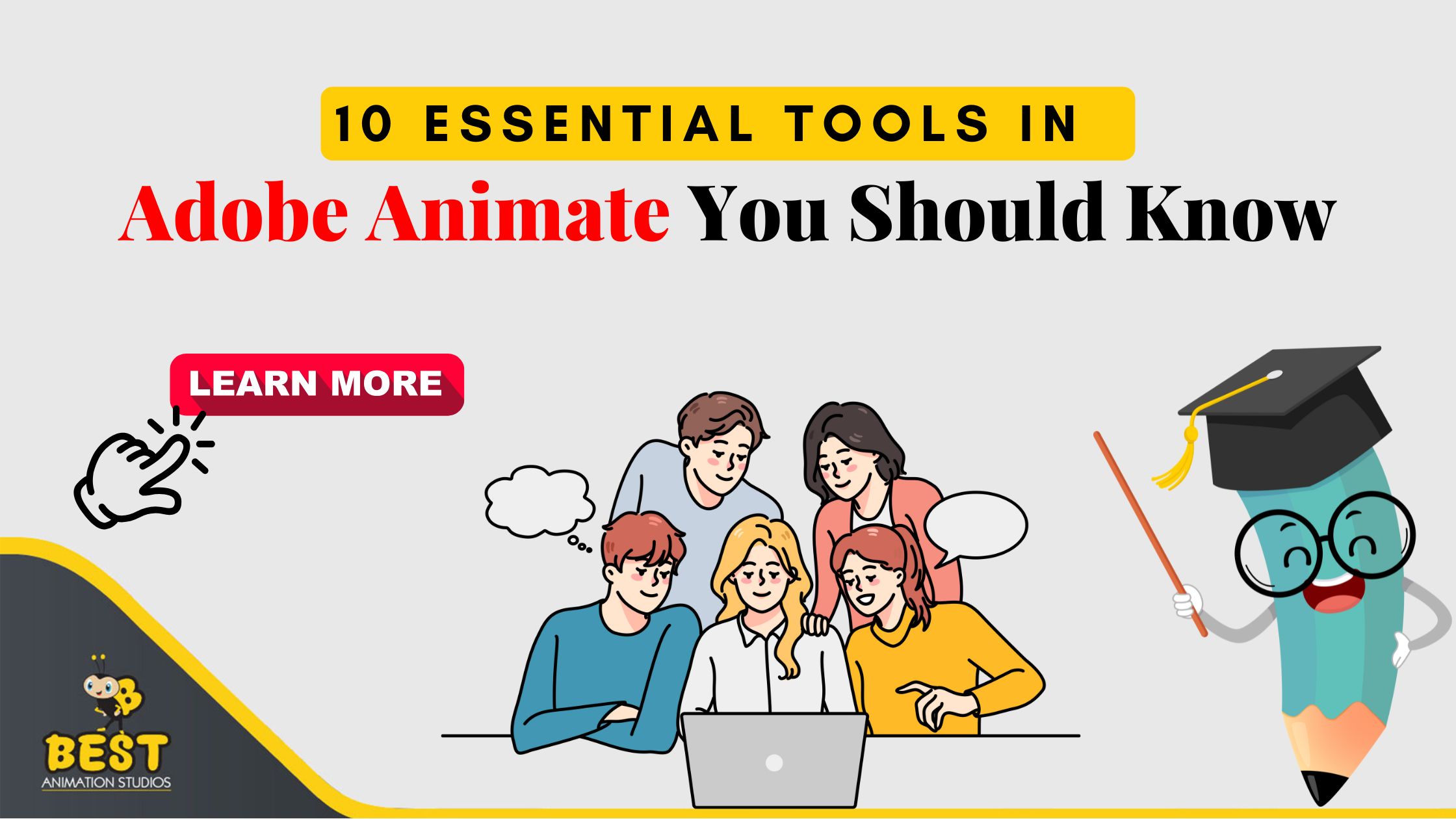 10 Essential Tools in Adobe Animate You Should Know