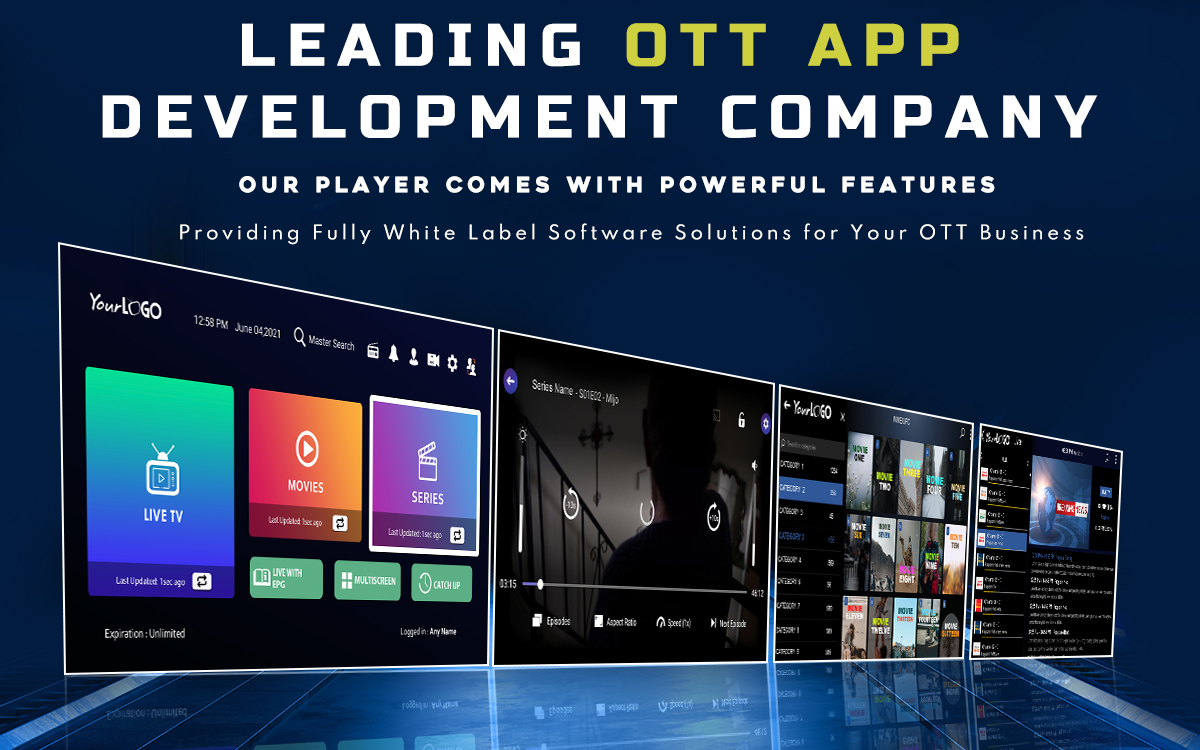 Leading OTT app development Company - Explore Our Expertise in Developing OTT Apps For your Brand
