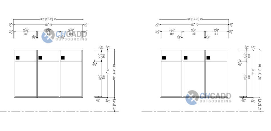 Glazing Shop Drawing Services in USA | CHCADD Outsourcing