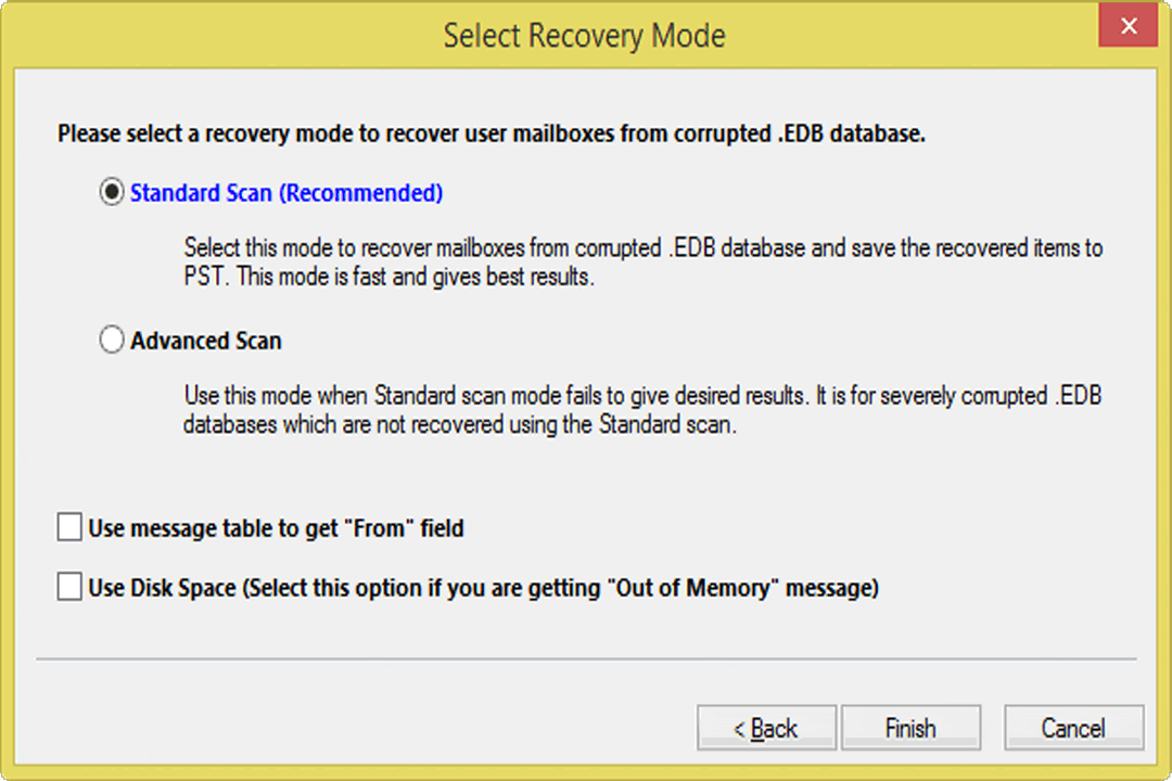 Exchange EDB Recovery Tool