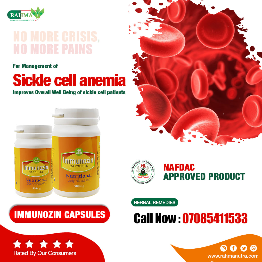 Role of Immunozin-Capsules For Sickle Cell Prevention