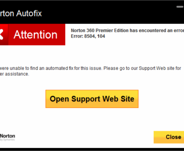 Norton internet Security Error 8504 and 104 : Fix Quickly