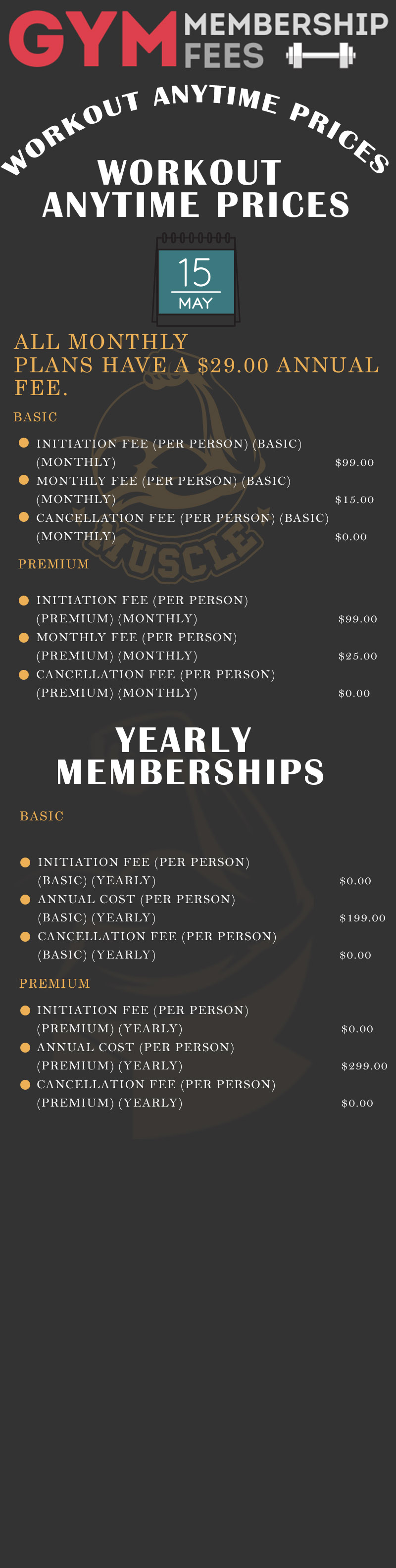 Workout Anytime Prices