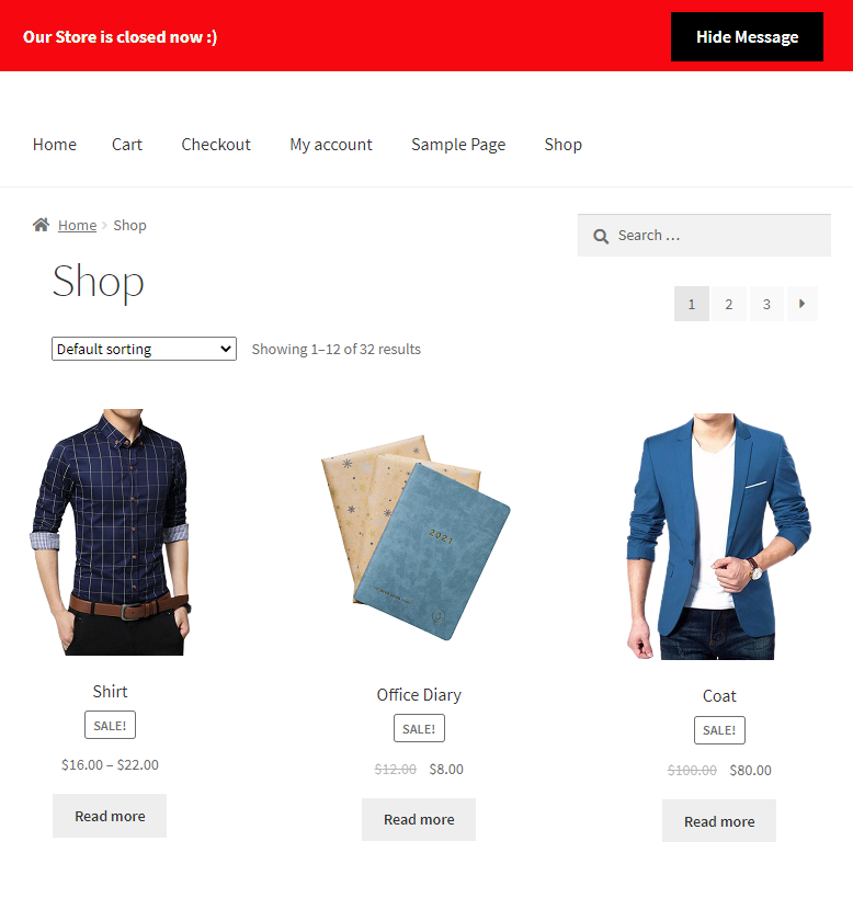 woocommerce open close plugin
