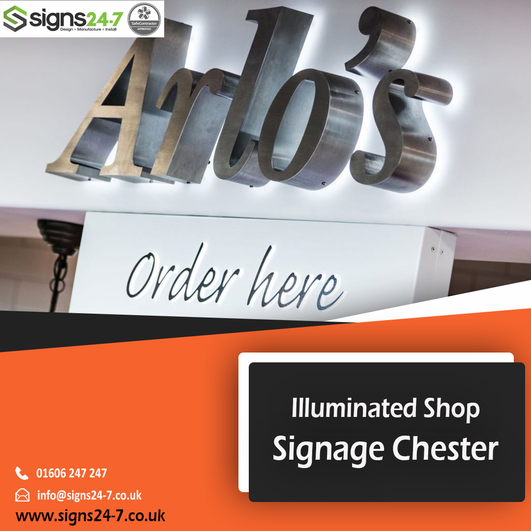 Illuminated Shop Signage Chester