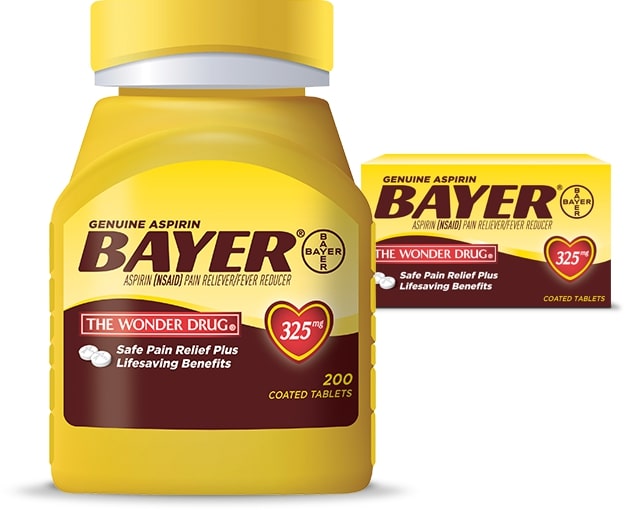 BAYER® GENUINE | ASPIRIN | BOTTLE 24 COATED TABLETS & Chicago City Distributors, Inc.