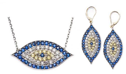Buy Designer Evil Eye Diamond Gemstone Jewelry Online