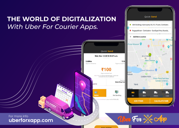 Uber for courier with latest options