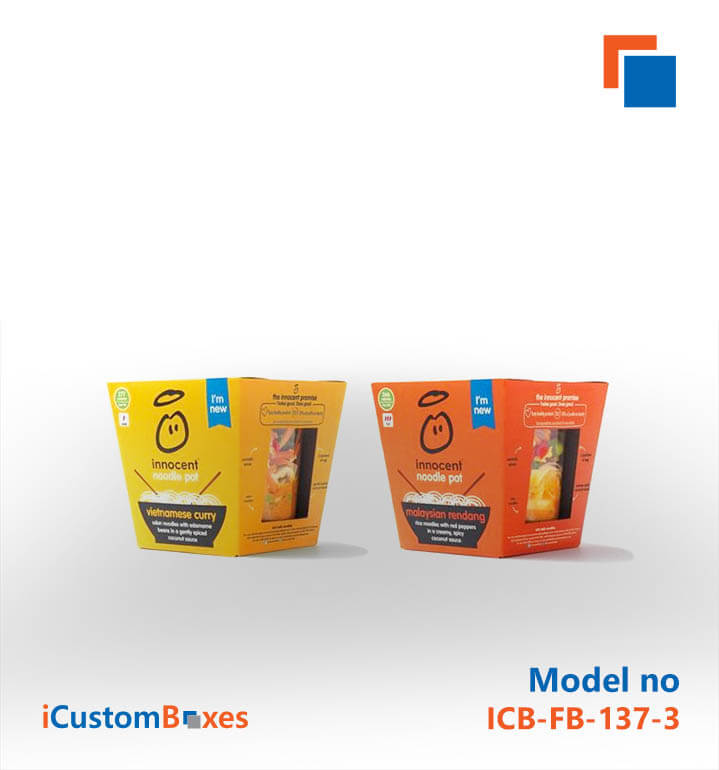 Custom Noodle Packaging Boxes with Free Shipping at iCustomBoxes